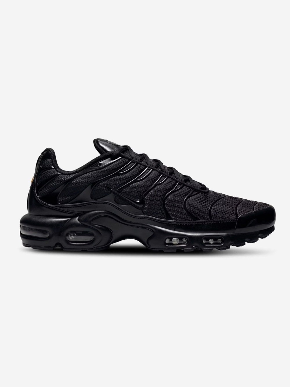Nike Air Max Plus black trainers. Size 11.5
